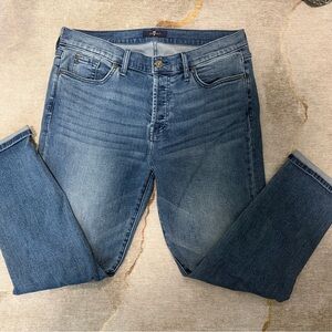 7 for all Mankind Josefina skinny blue jeans women’s 30x28